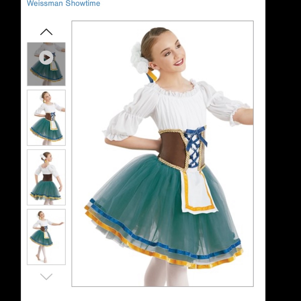 Weissman dance costume “curtain” style# 11056